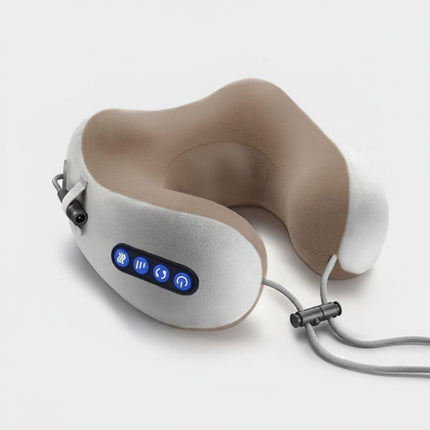 Heated Neck Massage Pillow with U-Shaped Design | Rechargeable Portable Relief for Cervical Tension and Comfort