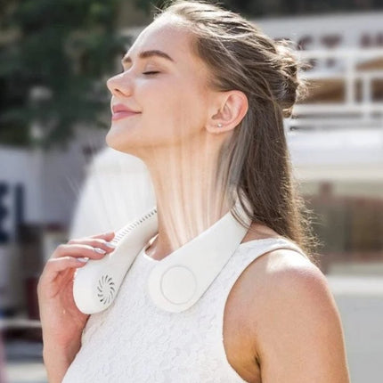 Portable Neck Fan with Adjustable Speed & Lightweight Design | Hands-Free Cooling for Home and Outdoor Use