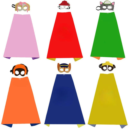 Kids Halloween Costume Set with Bright Cape & Mask | Fun Dress-Up for Parties and Role Play