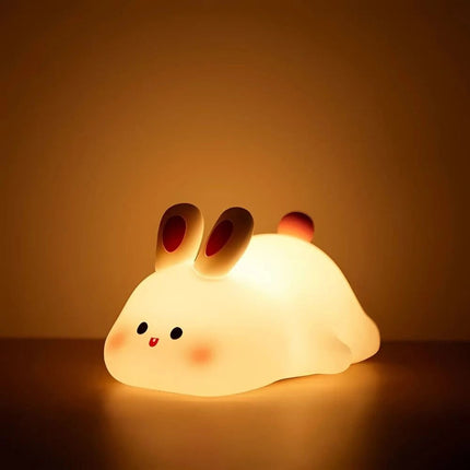 Rechargeable Kids Night Light with Dimmable Brightness | Cute Animal Bedside Lamp for Gentle Bedtime Glow