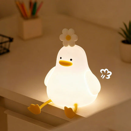 Rechargeable Kids Night Light with Dimmable Brightness | Cute Animal Bedside Lamp for Gentle Bedtime Glow