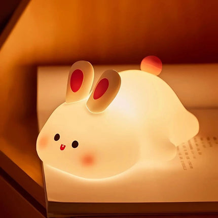Rechargeable Kids Night Light with Dimmable Brightness | Cute Animal Bedside Lamp for Gentle Bedtime Glow