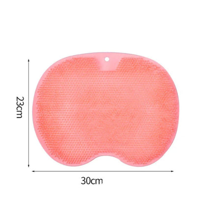 Non-Slip Silicone Bath Scrub Mat with Suction Cups | Foot Cleaning and Massage for Ultimate Comfort