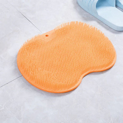Non-Slip Silicone Bath Scrub Mat with Suction Cups | Foot Cleaning and Massage for Ultimate Comfort