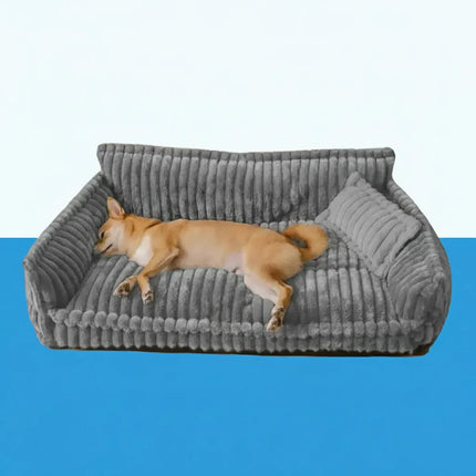 Washable Dog Sofa Bed with Raised Edges | Supportive Resting Space for Large Dogs