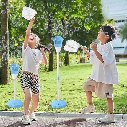 Automatic Bubble Maker with Lithium Battery | Blue Party Machine for Endless Outdoor Fun
