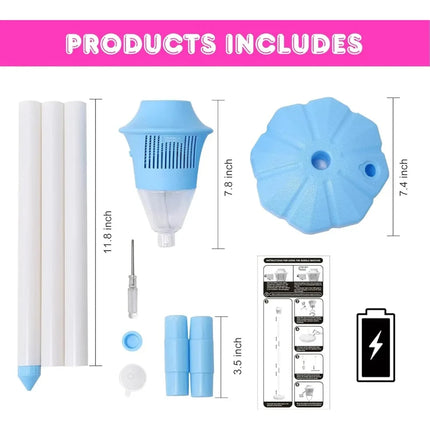 Automatic Bubble Maker with Lithium Battery | Blue Party Machine for Endless Outdoor Fun