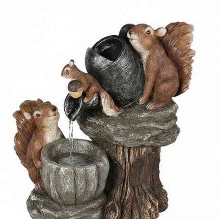 Solar Birdbath Fountain with LED Light & Duck Figurine | Charming Outdoor Decor for Relaxing Garden Ambiance