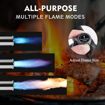 Outdoor Jet Lighter with Adjustable Flame Control | Fast Ignition for Grilling and Camping
