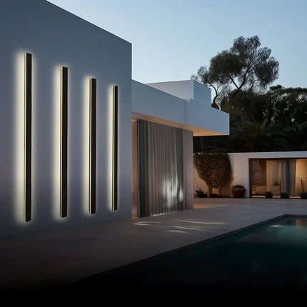 LED Outdoor Wall Lamp with Modern Minimalist Design | Waterproof Lighting for Patios and Gardens