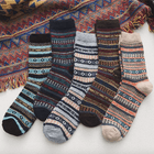 Warm Socks for Men and Women, Scandinavian Nordic Socks 5 Pairs, Cozy Winter Socks for Cold Weather