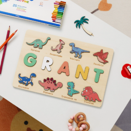 Personalized Name Puzzle for Toddlers with Engaging Themes | Educational Toy for Name Recognition and Fine Motor Skills