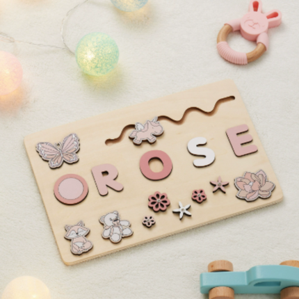 Personalized Name Puzzle for Toddlers with Engaging Themes | Educational Toy for Name Recognition and Fine Motor Skills