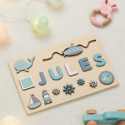 Personalized Name Puzzle for Toddlers with Engaging Themes | Educational Toy for Name Recognition and Fine Motor Skills