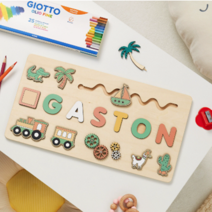 Personalized Name Puzzle for Toddlers with Engaging Themes | Educational Toy for Name Recognition and Fine Motor Skills
