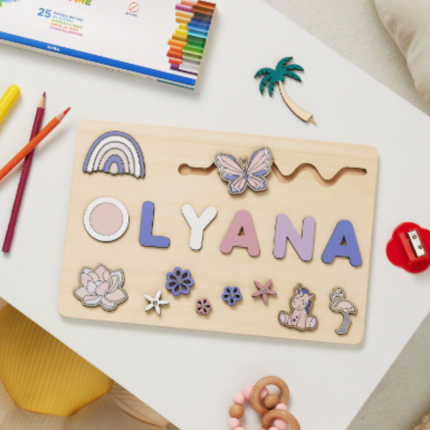 Personalized Name Puzzle for Toddlers with Engaging Themes | Educational Toy for Name Recognition and Fine Motor Skills