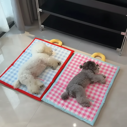 Pet Cooling Mat for Dogs and Cats with Breathable Fabric | Foldable & Portable Design for Warm Weather Comfort