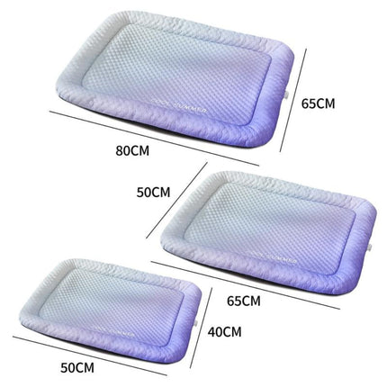 Self-Cooling Pet Mat with Waterproof Ice Silk Fabric | Breathable Design for Summer Comfort and Relief