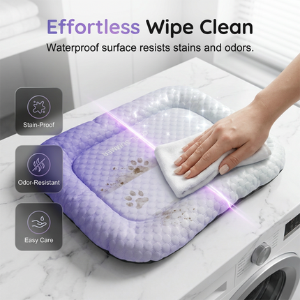 Self-Cooling Pet Mat with Waterproof Ice Silk Fabric | Breathable Design for Summer Comfort and Relief