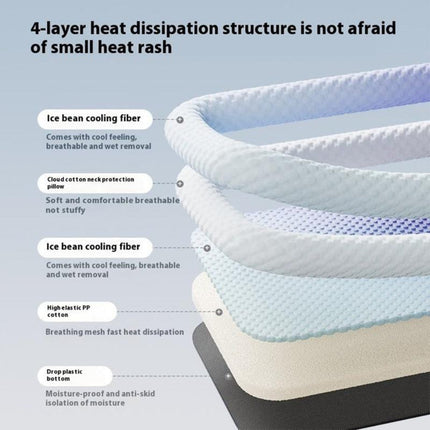 Self-Cooling Pet Mat with Waterproof Ice Silk Fabric | Breathable Design for Summer Comfort and Relief