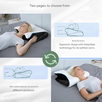 Orthopedic Memory Foam Pillow with Ergonomic Design | Ultimate Comfort for Side and Back Sleepers