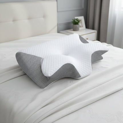 Orthopedic Memory Foam Pillow with Ergonomic Design | Ultimate Comfort for Side and Back Sleepers