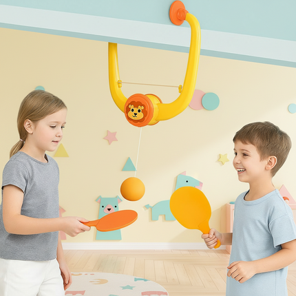 Indoor Doorframe Ping Pong Game Set with Quick Setup | Interactive Fun for Kids' Coordination and Active Play