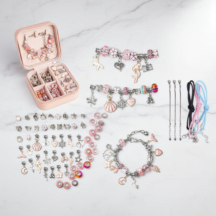 Bracelet Making Kit for Kids, DIY Bead Bracelet Kit with Beads, Fine Motor Skills Toy and Mothers Day Gift for Daughter_00
