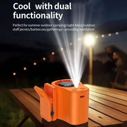 USB Rechargeable Clip-On Desk Fan with 360° Adjustable Airflow | Quiet Portable Fan for Home, Office, and Travel