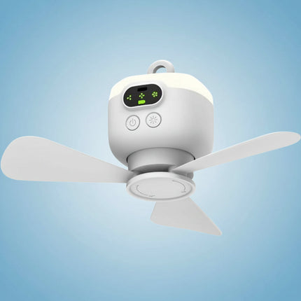 Portable Camping Fan with Remote Control & LED Light | Rechargeable 8000mAh Battery for Outdoor Comfort