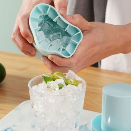 Portable Ice Maker Tray with Easy-Release Design | Stackable Silicone Ice Cube Maker for Home and Travel