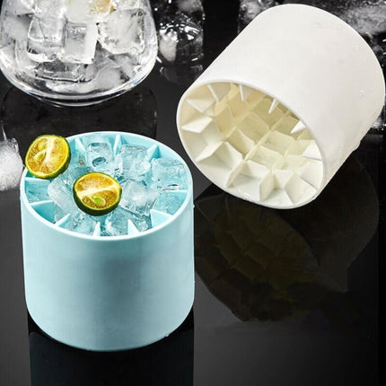 Portable Ice Maker Tray with Easy-Release Design | Stackable Silicone Ice Cube Maker for Home and Travel