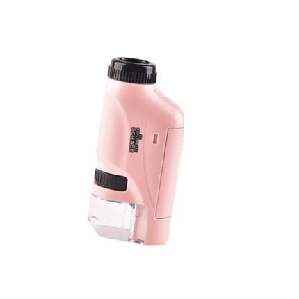 High-Power Pocket Microscope with LED Light | Compact Design for On-the-Go Observations