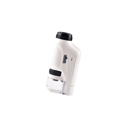 High-Power Pocket Microscope with LED Light | Compact Design for On-the-Go Observations