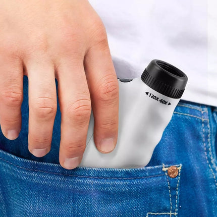 High-Power Pocket Microscope with LED Light | Compact Design for On-the-Go Observations