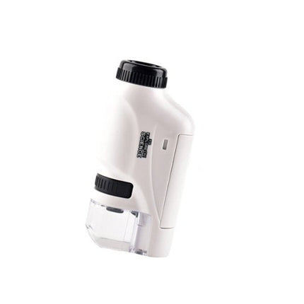 High-Power Pocket Microscope with LED Light | Compact Design for On-the-Go Observations