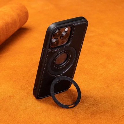 iPhone Cases, Magnetic Faux Leather Phone Case for iPhone 12 13 14 and 15 Series