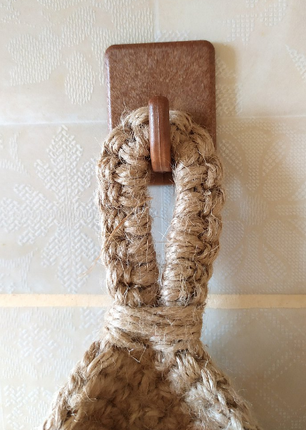 Hanging Fruit Basket for Wall, Handwoven Hanging Baskets for Kitchen – image 7