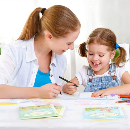 Practice Copybook Set for Preschool with Writing & Drawing Exercises | Develop Fine Motor Skills and Early Math Concepts