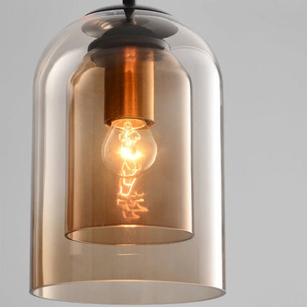 Modern Glass Pendant Light with Adjustable Suspension | Versatile Hanging Lamp for Elegant Home or Cafe Decor