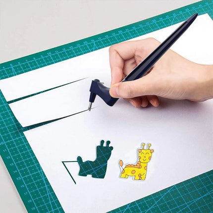 Precision Craft Knife for Paper Cutting, Hobby Knife for Stickers, Scrapbooking and Stencils, Detail Art Tool