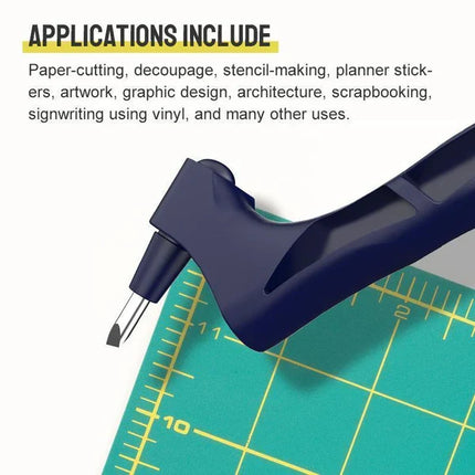 Precision Craft Knife for Paper Cutting, Hobby Knife for Stickers, Scrapbooking and Stencils, Detail Art Tool