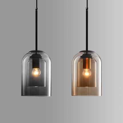 Modern Glass Pendant Light with Adjustable Suspension | Versatile Hanging Lamp for Elegant Home or Cafe Decor