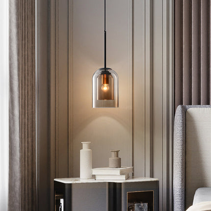 Modern Glass Pendant Light with Adjustable Suspension | Versatile Hanging Lamp for Elegant Home or Cafe Decor