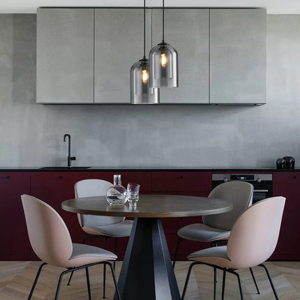 Modern Glass Pendant Light with Adjustable Suspension | Versatile Hanging Lamp for Elegant Home or Cafe Decor