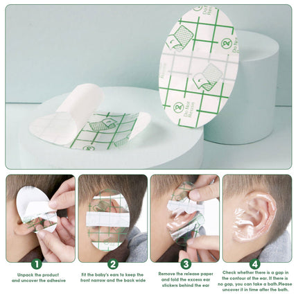 Waterproof Ear Covers for Shower, Disposable Swimming Ear Covers, Ear Protection for Swimming and Bathing