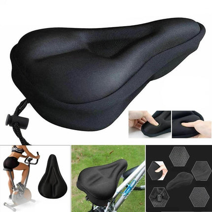 Bike Seat Cushion for Mountain Bike, Bicycle Seat Cover with Silicone Padding – image 4