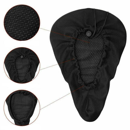 Bike Seat Cushion for Mountain Bike, Bicycle Seat Cover with Silicone Padding