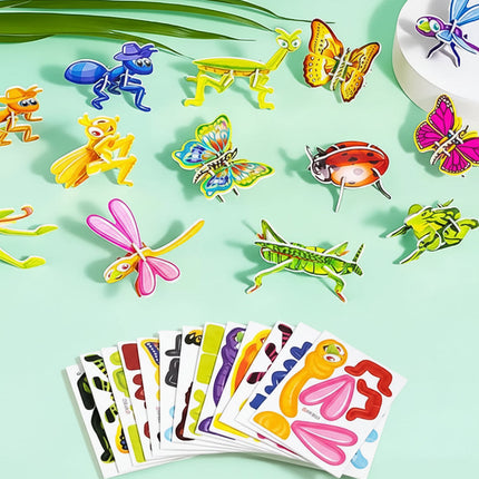 Kids 3D Animal Puzzle Set with Easy-Fit Pieces | Educational Toy for Creative Learning and Coordination