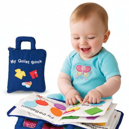 Montessori Quiet Book for Kids with Interactive Soft Pages | Develop Fine Motor Skills and Everyday Tasks
